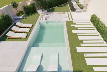 Landscape design view in Dubai Hills